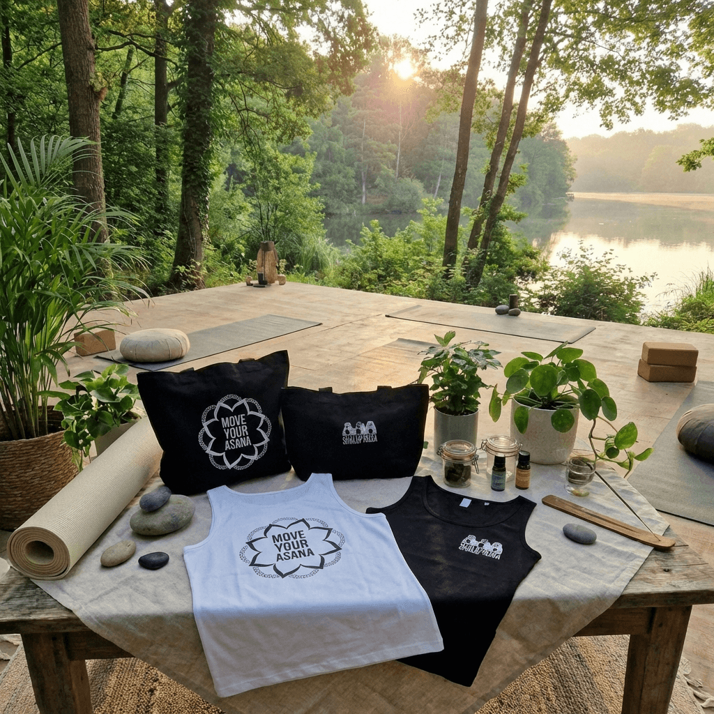 Collection YOFIT : tote bags et débardeurs sérigraphiés